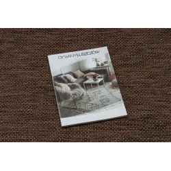 Teppich SEIL SISAL SION Kreis A5165A Melange Flachgewebe braun