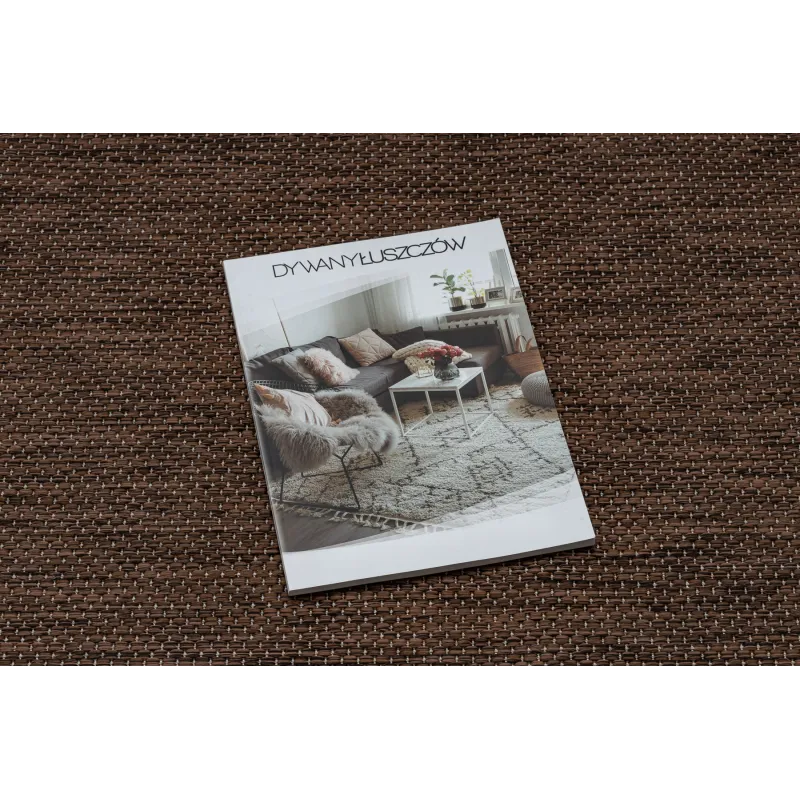 Teppich SEIL SISAL SION Kreis A5165A Melange Flachgewebe braun