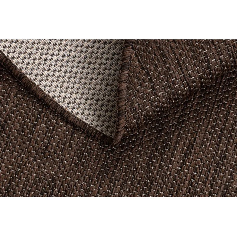Teppich SEIL SISAL SION Kreis A5165A Melange Flachgewebe braun