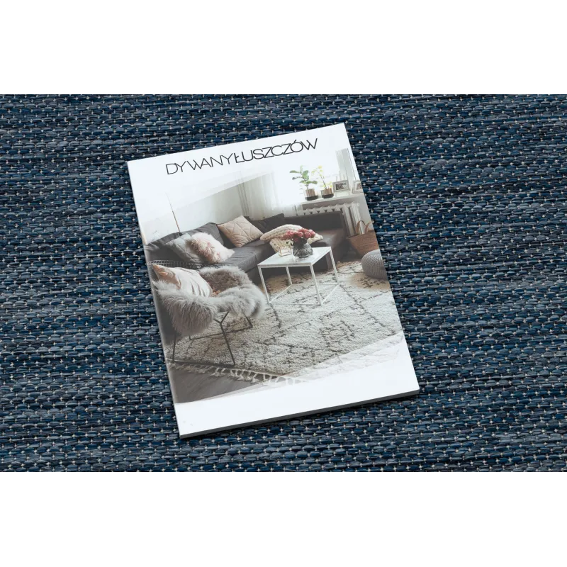 Teppich SEIL SISAL SION Kreis A5165A Melange Flachgewebe Navy Marineblau