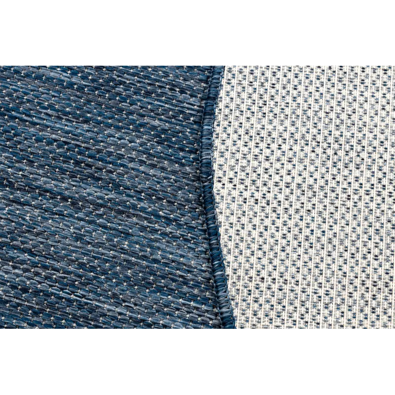 Teppich SEIL SISAL SION Kreis A5165A Melange Flachgewebe Navy Marineblau