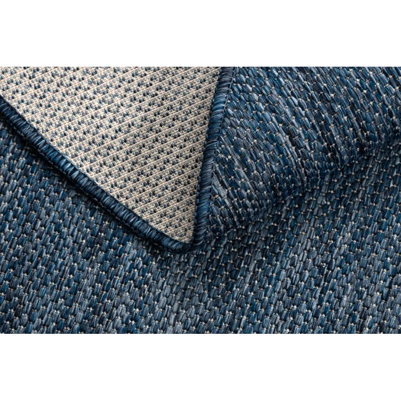 Teppich SEIL SISAL SION Kreis A5165A Melange Flachgewebe Navy Marineblau