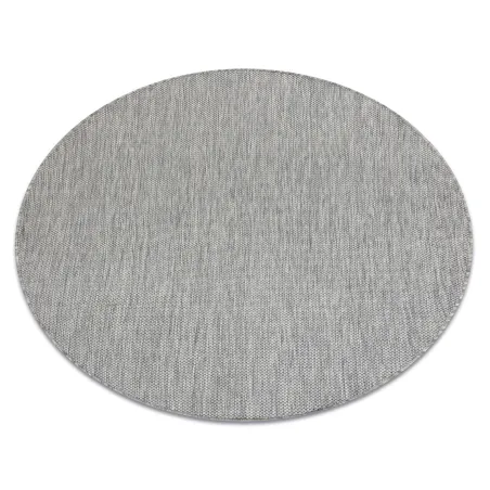 Teppich SEIL SISAL SION Kreis A5165A Melange Flachgewebe grau