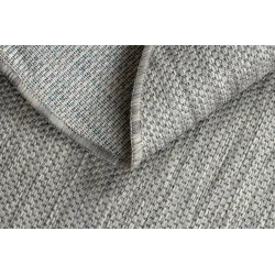 Teppich SEIL SISAL SION Kreis A5165A Melange Flachgewebe grau