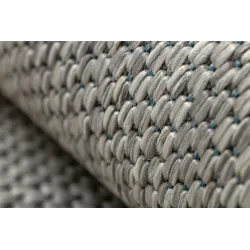 Teppich SEIL SISAL SION Kreis A5165A Melange Flachgewebe grau