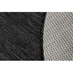 Teppich SEIL SISAL SION Kreis A5165A Melange Flachgewebe schwarz