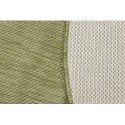 Teppich SCHNURGEBUNDEN SISAL SION Kreis A5165A Melange Flachgewebe grün