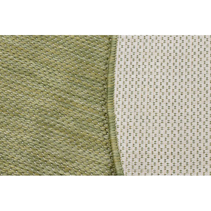 Teppich SCHNURGEBUNDEN SISAL SION Kreis A5165A Melange Flachgewebe grün
