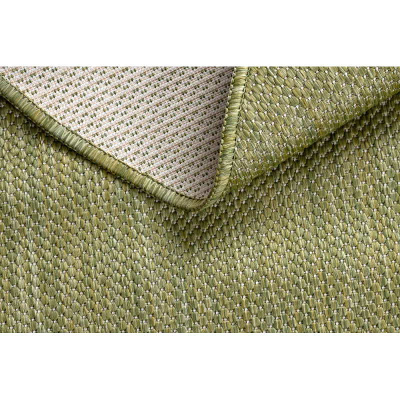 Teppich SCHNURGEBUNDEN SISAL SION Kreis A5165A Melange Flachgewebe grün