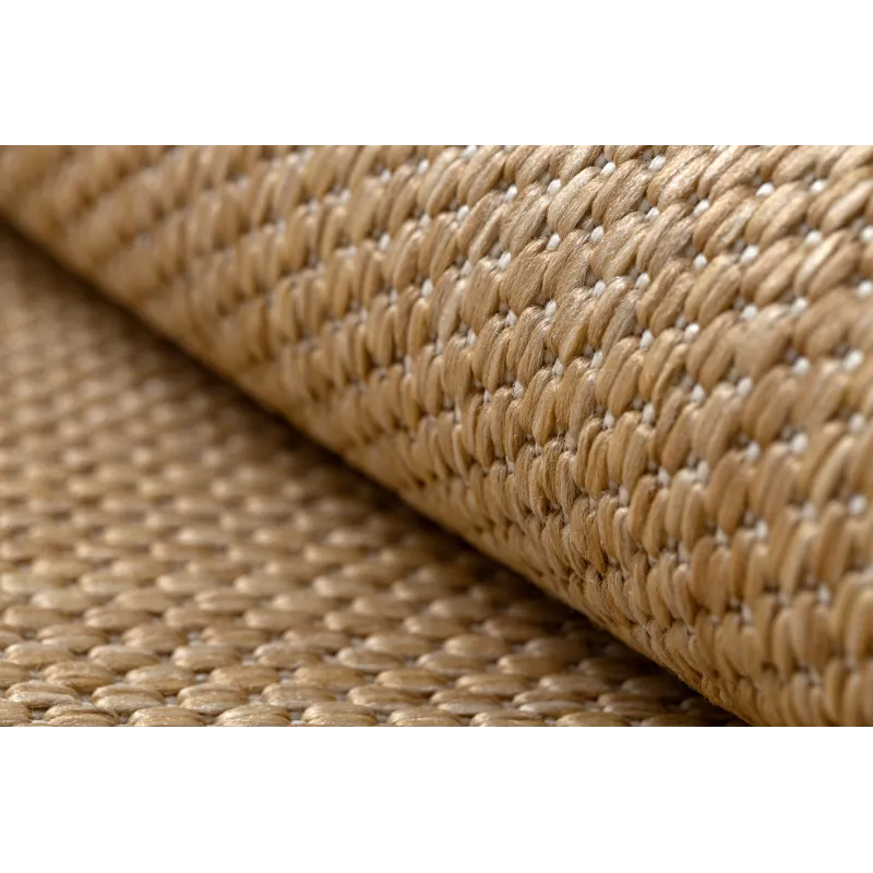 Teppich SCHNURGEBUNDEN SISAL SION Kreis A5165A Melange Flachgewebe natur