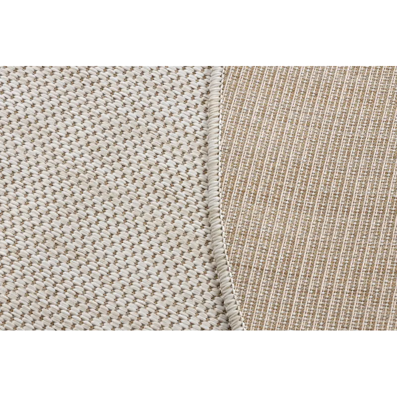 Teppich SCHNURGEBUNDEN SISAL SION Kreis A5165A Melange Flachgewebe ecru / creme