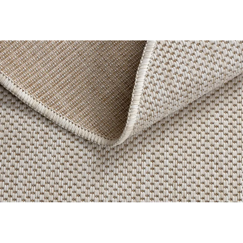 Teppich SCHNURGEBUNDEN SISAL SION Kreis A5165A Melange Flachgewebe ecru / creme