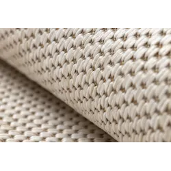 Teppich SCHNURGEBUNDEN SISAL SION Kreis A5165A Melange Flachgewebe ecru / creme