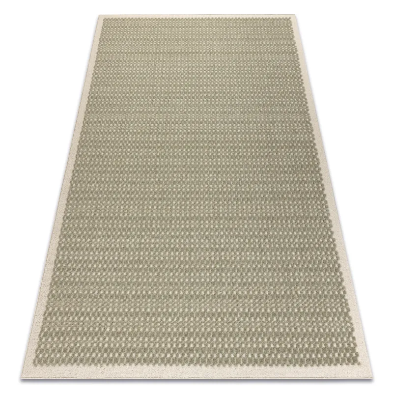 Teppich FLUX 461.139.SA400 Wolle OSTA - Geometrisch, strukturell, Loft grün / beige