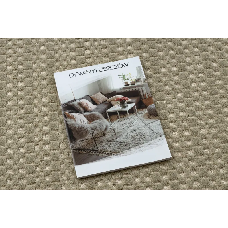 Teppich FLUX 461.139.SA400 Wolle OSTA - Geometrisch, strukturell, Loft grün / beige