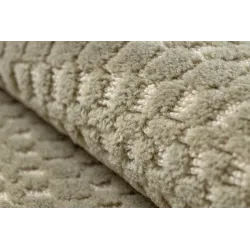 Teppich FLUX 461.139.SA400 Wolle OSTA - Geometrisch, strukturell, Loft grün / beige