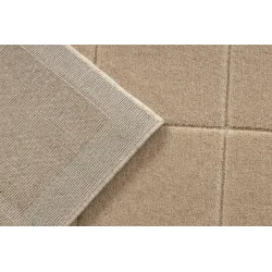 Teppich FLUX 461.118.SA131 Wollmischung OSTA - Geometrisch, strukturell, Loft-Stil beige / creme