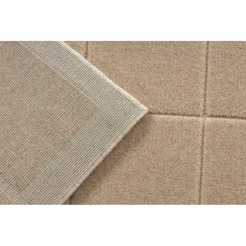 Teppich FLUX 461.118.SA131 Wollmischung OSTA - Geometrisch, strukturell, Loft-Stil beige / creme