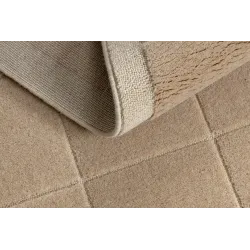 Teppich FLUX 461.118.SA131 Wollmischung OSTA - Geometrisch, strukturell, Loft-Stil beige / creme