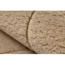 Teppich FLUX 461.118.SA131 Wollmischung OSTA - Geometrisch, strukturell, Loft-Stil beige / creme
