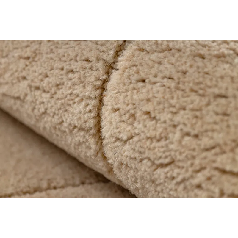 Teppich FLUX 461.118.SA131 Wollmischung OSTA - Geometrisch, strukturell, Loft-Stil beige / creme