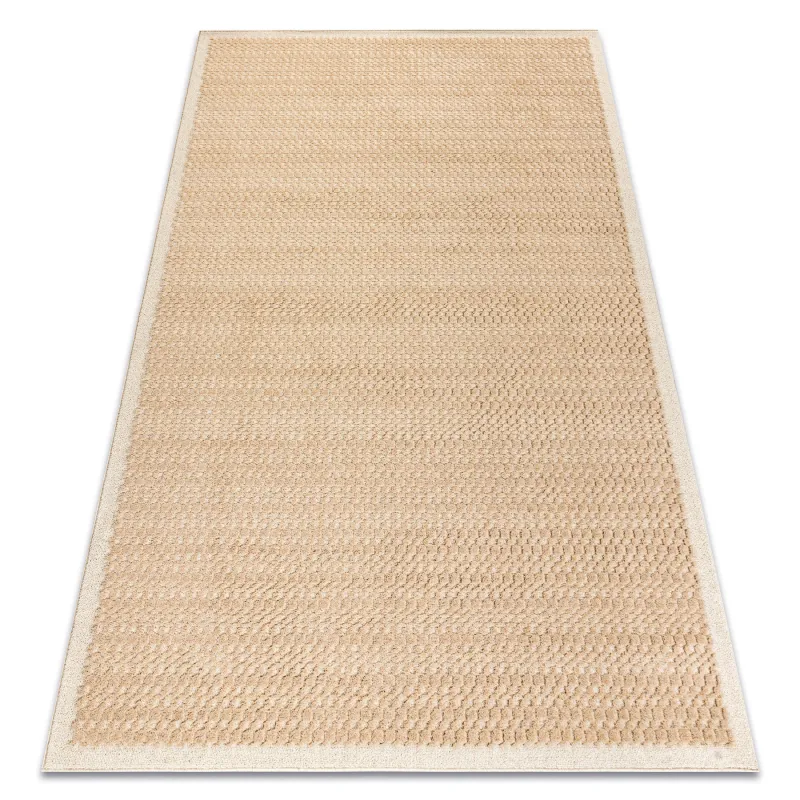 Teppich FLUX 461.139.SA130 Wollmischung OSTA - Geometrisch, strukturell, Loft-Stil beige / creme