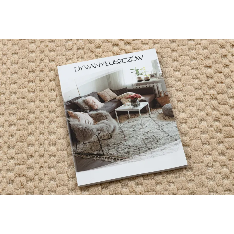 Teppich FLUX 461.139.SA130 Wollmischung OSTA - Geometrisch, strukturell, Loft-Stil beige / creme