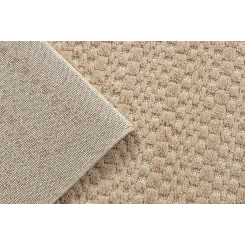 Teppich FLUX 461.139.SA130 Wollmischung OSTA - Geometrisch, strukturell, Loft-Stil beige / creme