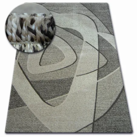 Teppich SHADOW 8594 in grauen und hellbeigen Farbtönen, moderner Teppich