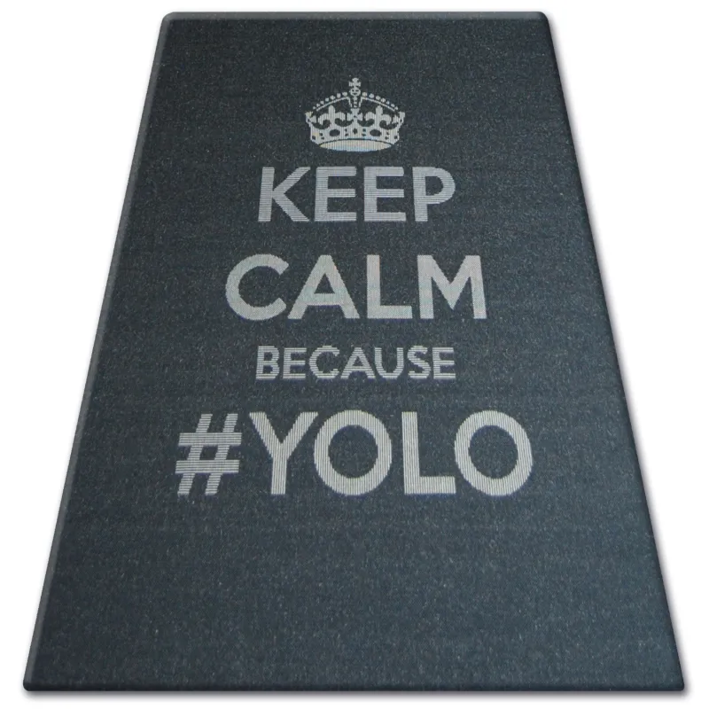 Sizal Teppich FLOORLUX 20276 YOLO schwarz/silbern, nachhaltiges Material