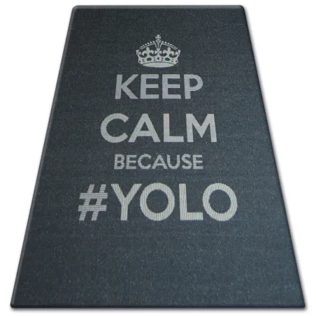 Sizal Teppich FLOORLUX 20276 YOLO schwarz/silbern, nachhaltiges Material