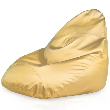 Kinzlersitzsack Drop XXL in gold, komfortabler Sitzsack aus Kunstleder