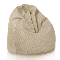 Überzug für Sitzsack Kinder L - Struktur-Velours Dot