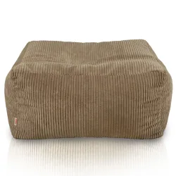 Pouf, Hocker und Tisch in einem – Florenz aus Cord