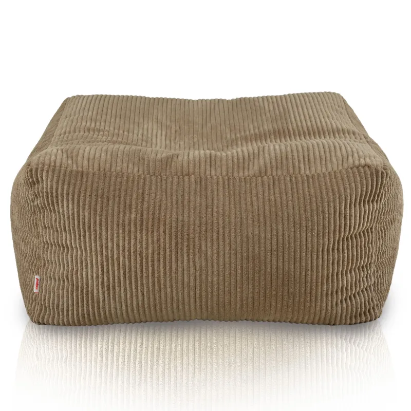 Pouf, Hocker und Tisch in einem – Florenz aus Cord