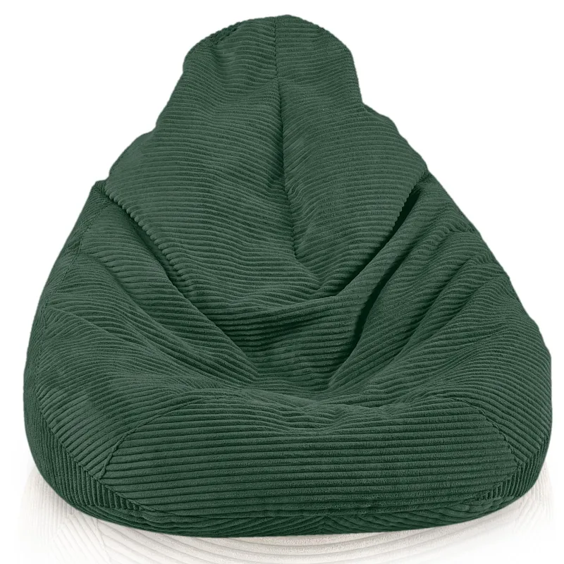 Cord-Sitzsack mit Rückenlehne für Erwachsene XXL