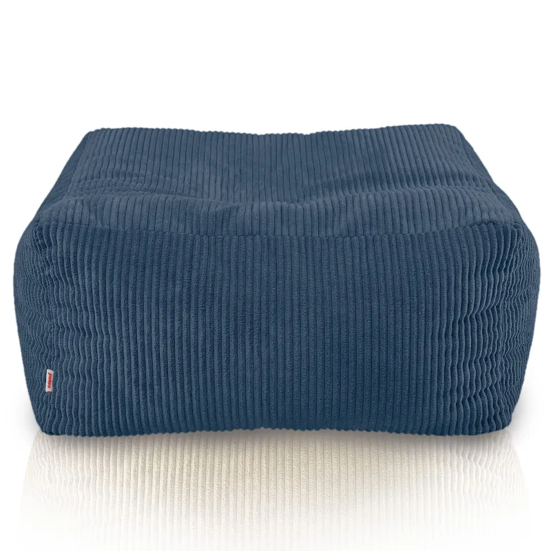 Pouf, Hocker und Tisch in einem – Florenz aus Cord