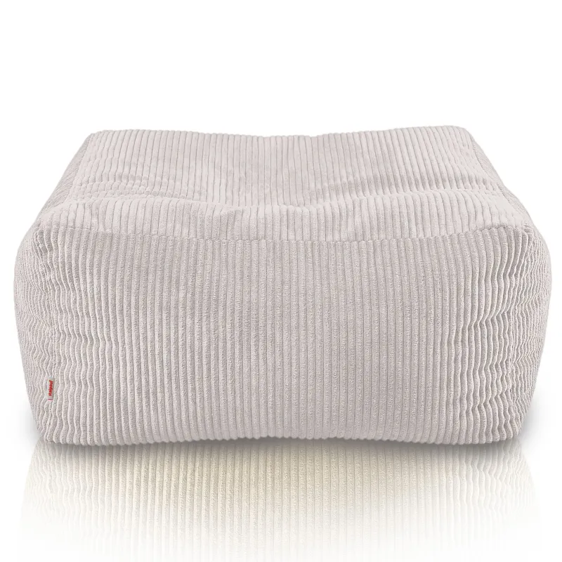Pouf, Hocker und Tisch in einem – Florenz aus Cord