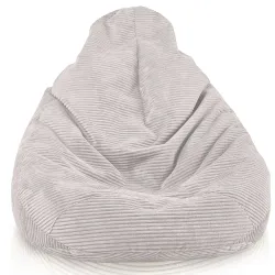 Cord-Sitzsack mit Rückenlehne für Erwachsene XXL