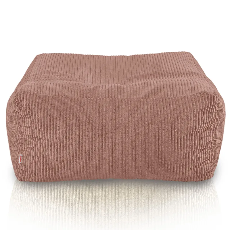 Pouf, Hocker und Tisch in einem – Florenz aus Cord