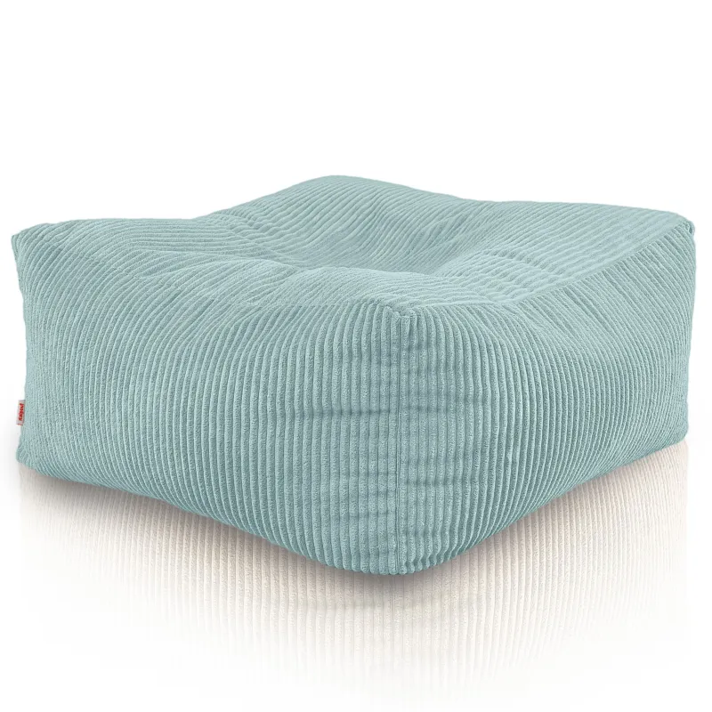 Pouf, Hocker und Tisch in einem – Florenz aus Cord