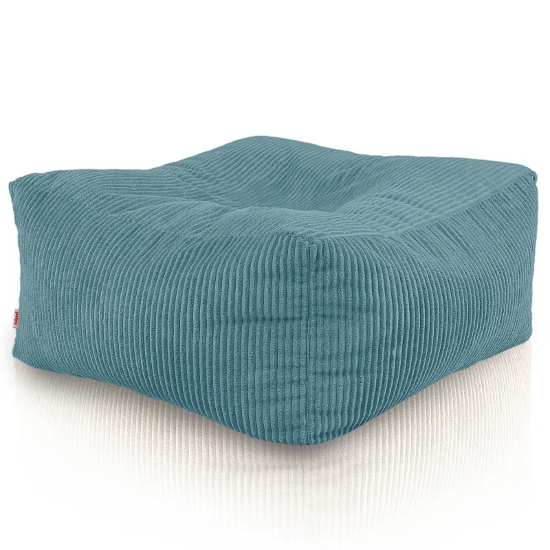 Pouf, Hocker und Tisch in einem – Florenz aus Cord