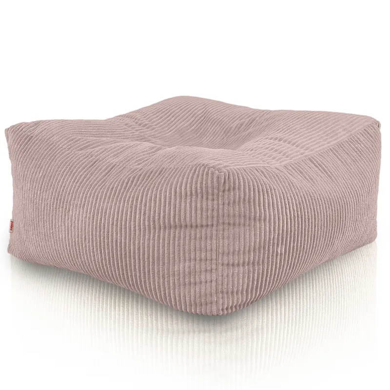 Pouf, Hocker und Tisch in einem – Florenz aus Cord