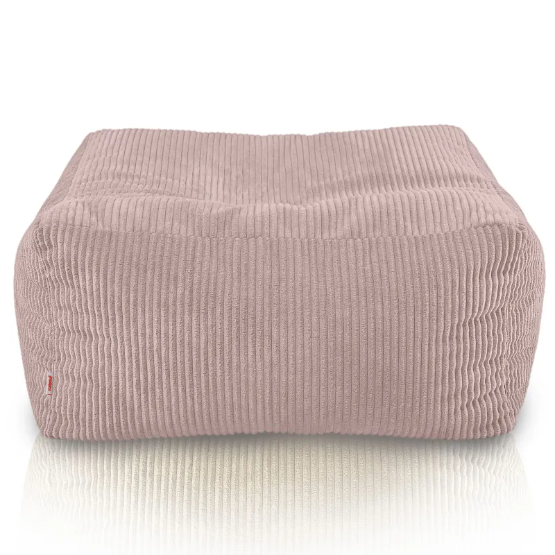 Pouf, Hocker und Tisch in einem – Florenz aus Cord