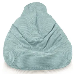 Cord-Sitzsack mit Rückenlehne für Erwachsene XXL