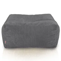 Pouf, Hocker und Tisch in einem – Florenz aus Cord