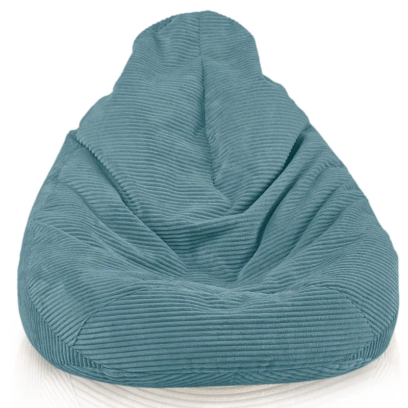 Cord-Sitzsack mit Rückenlehne für Erwachsene XXL