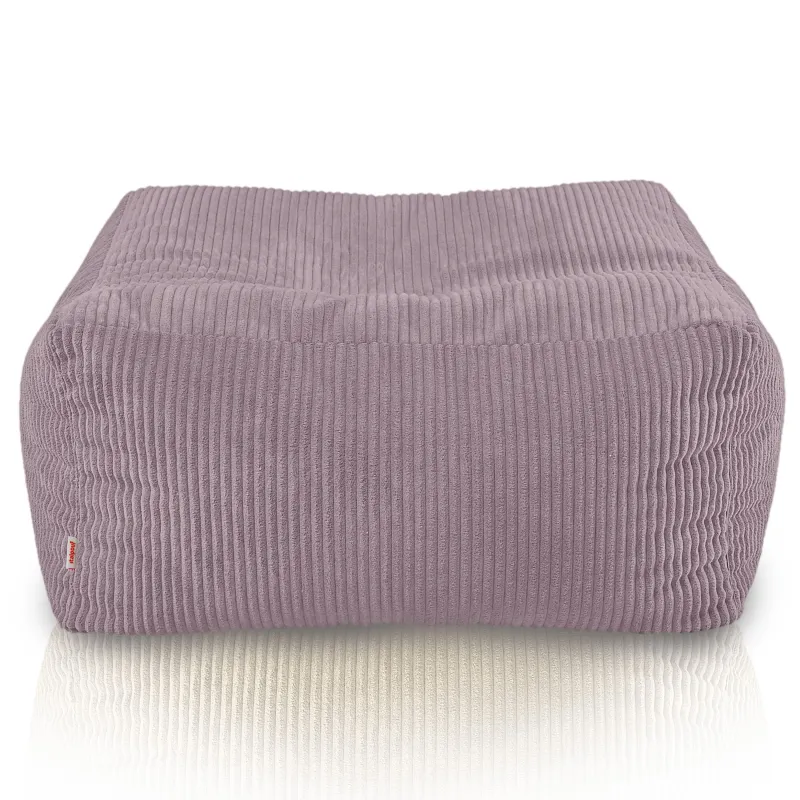 Pouf, Hocker und Tisch in einem – Florenz aus Cord