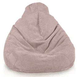 Cord-Sitzsack mit Rückenlehne für Erwachsene XXL