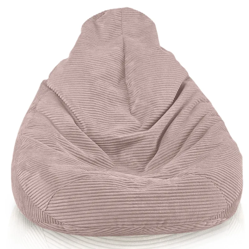 Cord-Sitzsack mit Rückenlehne für Erwachsene XXL